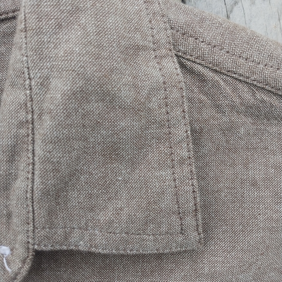 Vintage Brown Oxford Shirt - Picture 3 of 5